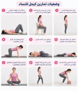 تمارين كيجل للنساء بالصور 
